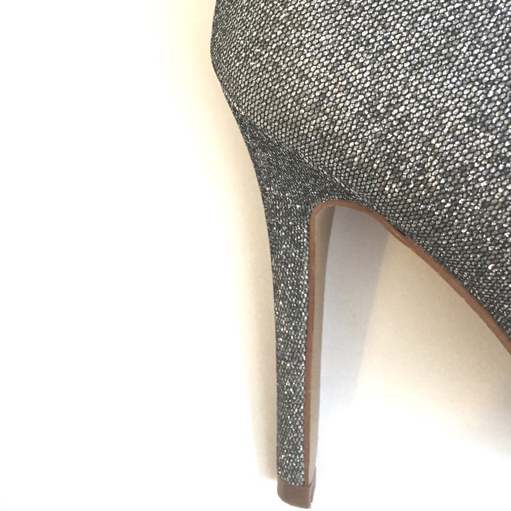 Carvela Kurt Geiger Silver Glitter Strappy High Heel Sandals - Picture 6 of 10